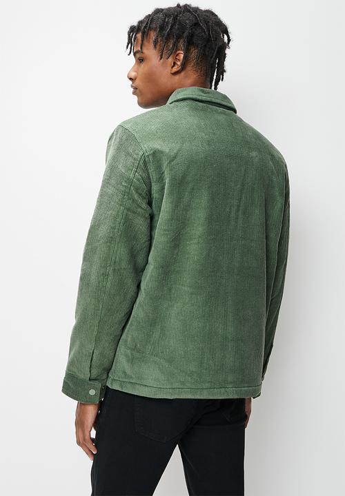 STYLE REPUBLIC - Cord sherpa lined utility jacket - green