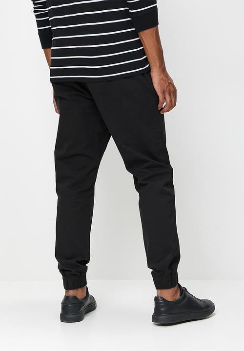STYLE REPUBLIC - Slim tapered jogger - black