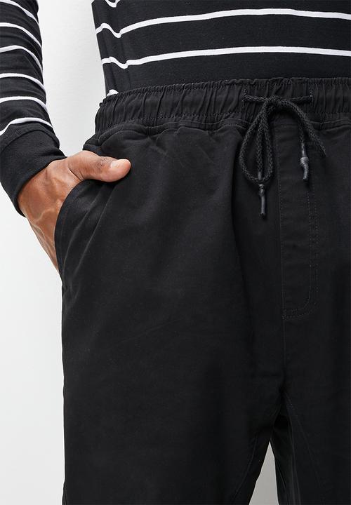 STYLE REPUBLIC - Slim tapered jogger - black