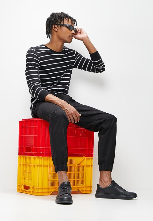 STYLE REPUBLIC - Slim tapered jogger - black
