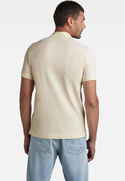G-STAR - Dunda slim polo short sleeve - papyrus
