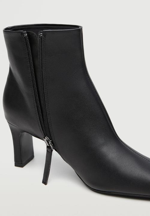 MANGO - Day pointed ankle boot - black