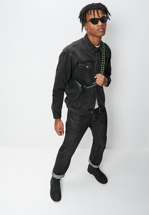 STYLE REPUBLIC - Tyga loose fit denim trucker jacket - washed black