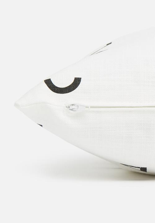 Sixth Floor - Jett cushion cover - black & white