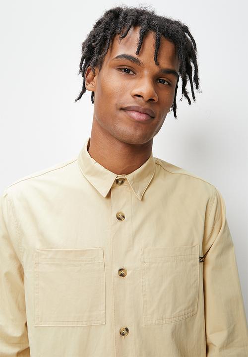 STYLE REPUBLIC - Regular fit twill overshirt - natural