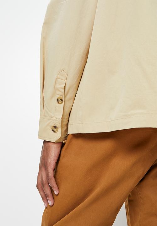 STYLE REPUBLIC - Regular fit twill overshirt - natural