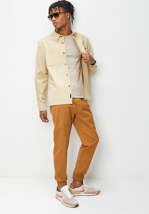 STYLE REPUBLIC - Regular fit twill overshirt - natural