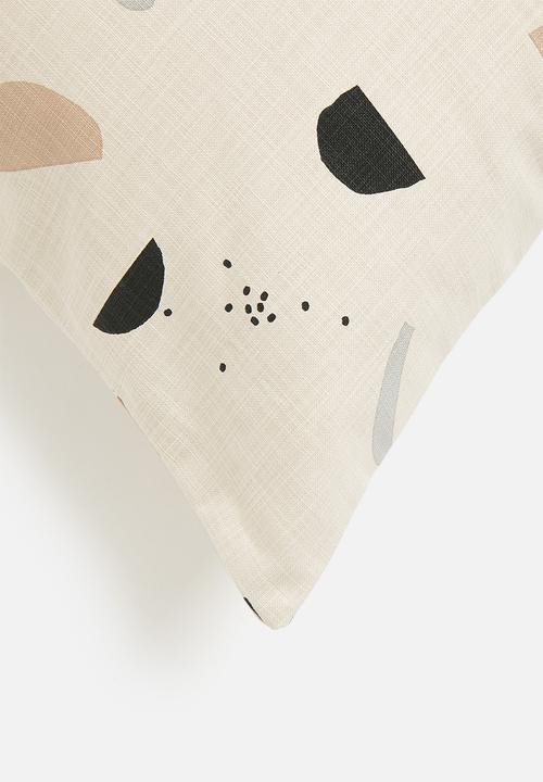 Sixth Floor - Micro geo printed cushion - multi