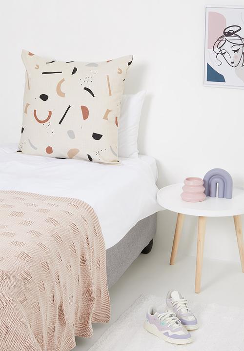 Sixth Floor - Micro geo printed cushion - multi