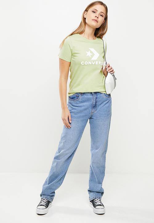 Converse - Boosted star chevron logo tee - olive aura