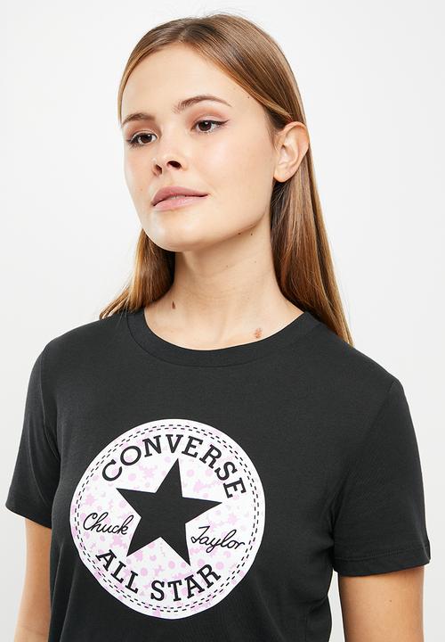 Converse - Nova seasonal infill classic tee - converse black