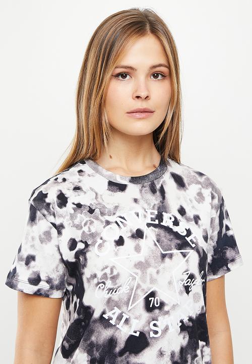 Converse - All over print relaxed tee - converse black