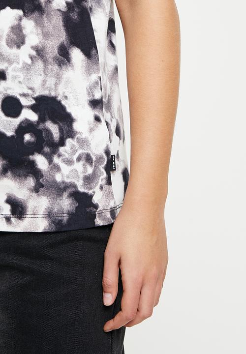 Converse - All over print relaxed tee - converse black