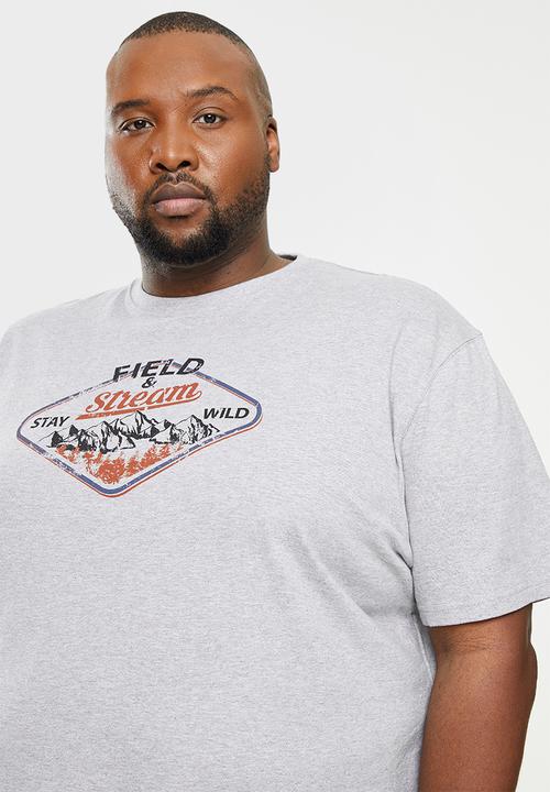 Field & Stream - Wolfy short sleeve tee - grey