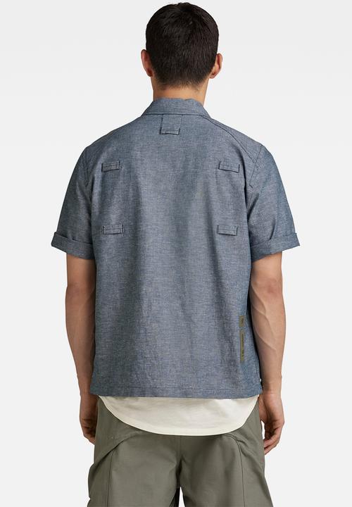 G-STAR - Pocketony service reg shirt s\s - nitro/white