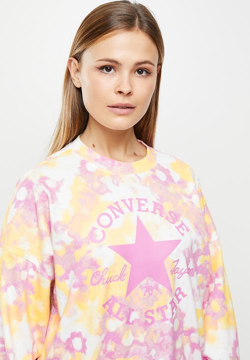 Converse - Twisted classics all over print crew - beyond pink