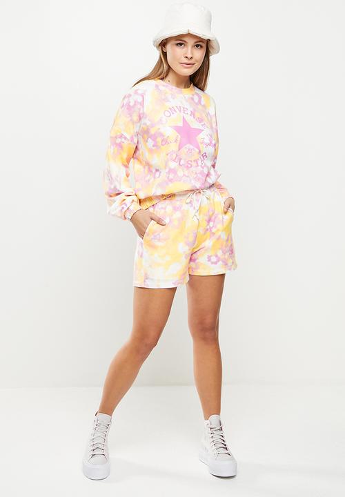 Converse - Twisted classics all over print crew - beyond pink