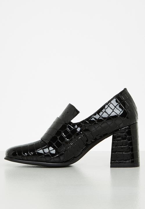 Jeffrey Campbell - Faithful - black croco patent