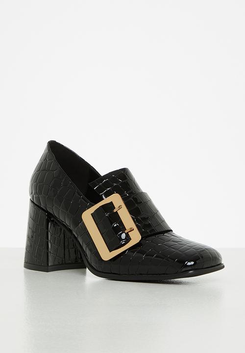Jeffrey Campbell - Faithful - black croco patent