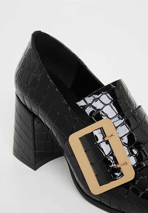 Jeffrey Campbell - Faithful - black croco patent