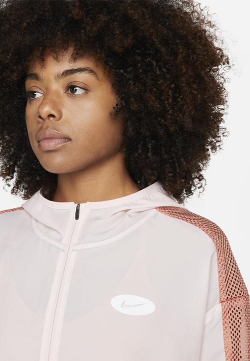 Nike - W nk icn clash jacket - atmosphere/ madder root