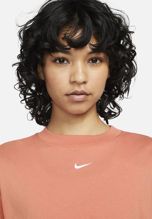 Nike - W nsw essntl tee bf lbr - madder root