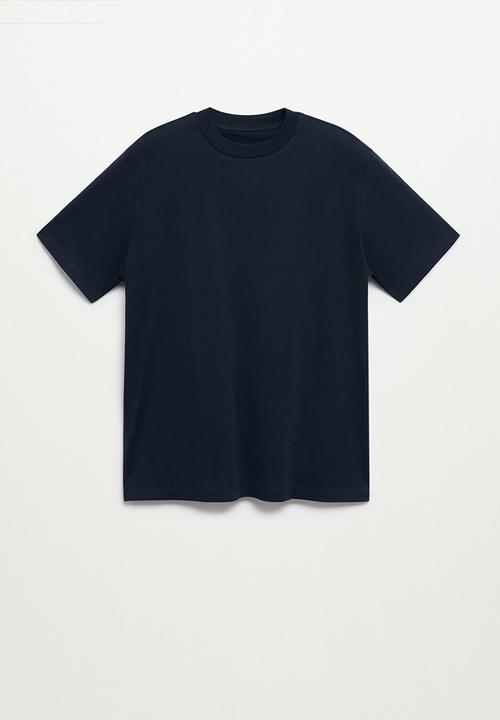 MANGO - T-shirt bellow - navy1