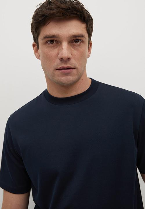 MANGO - T-shirt bellow - navy1
