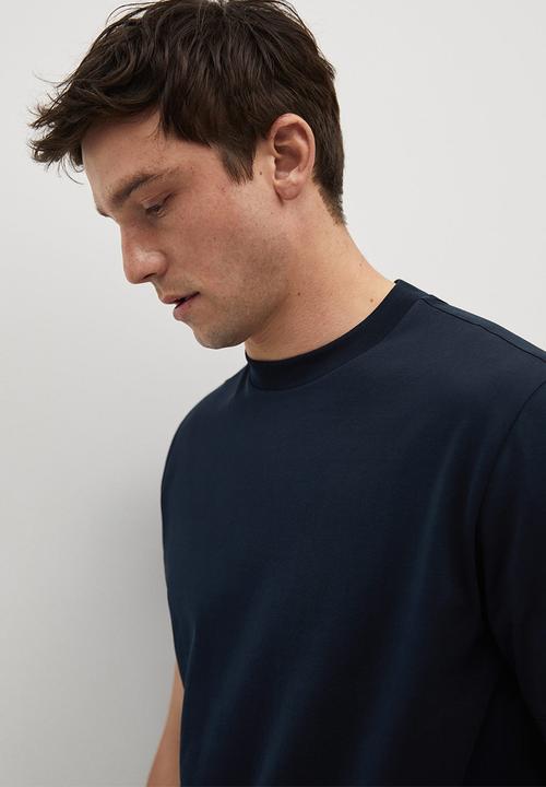 MANGO - T-shirt bellow - navy1