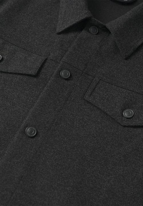 MANGO - Rosa Pocket textured Sweatjacket - Charcoal