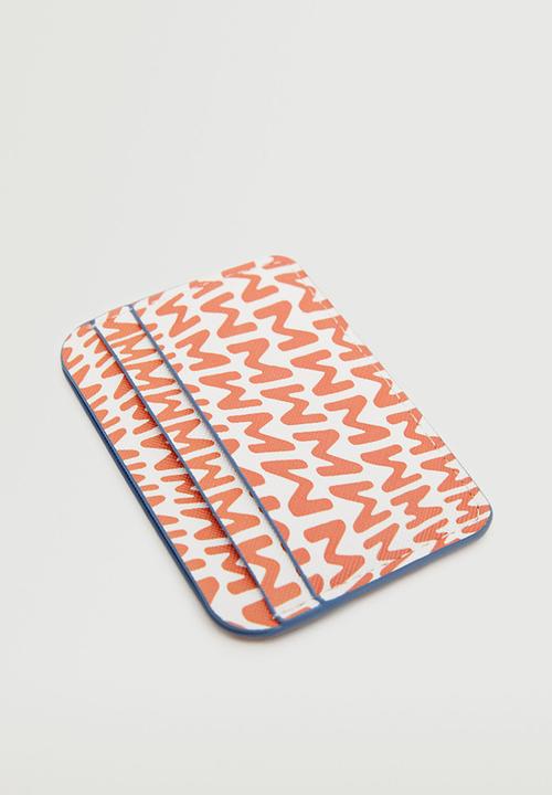 MANGO - Printed card holder - orange