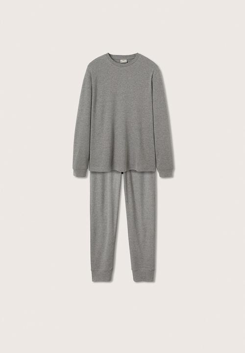 MANGO - Pajama pack  Lux Long Merlo - Grey