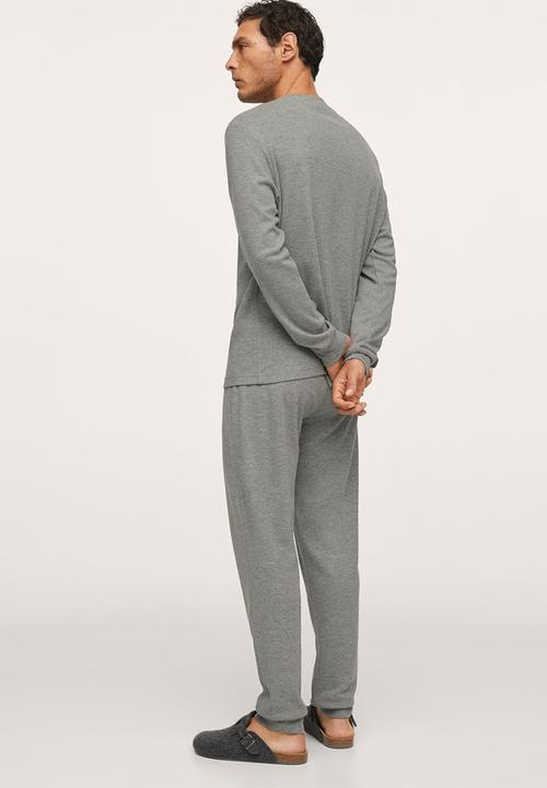 MANGO - Pajama pack  Lux Long Merlo - Grey