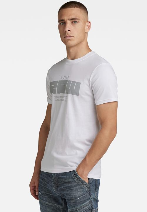G-STAR - Raw gr slim r T-shirt - white
