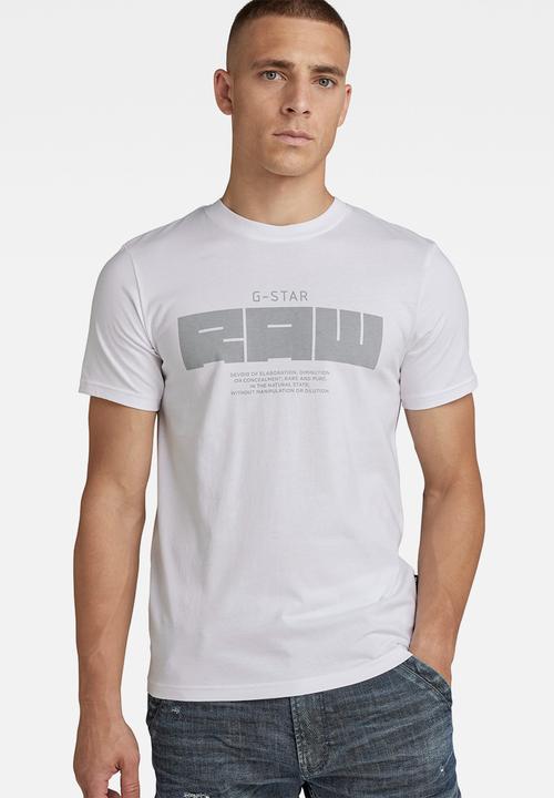 G-STAR - Raw gr slim r T-shirt - white