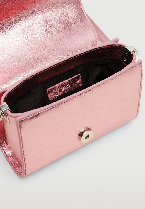 MANGO - Metallic padded bag - pink