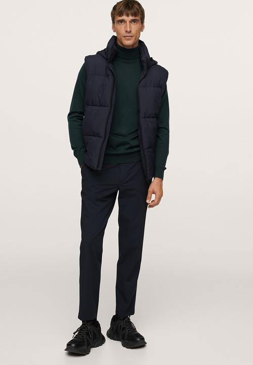 MANGO - Willyt Turtleneck Wool Knitwear  - Green