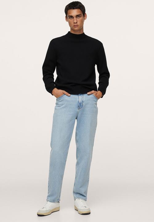MANGO - Magnum High collar Knitwear- Black