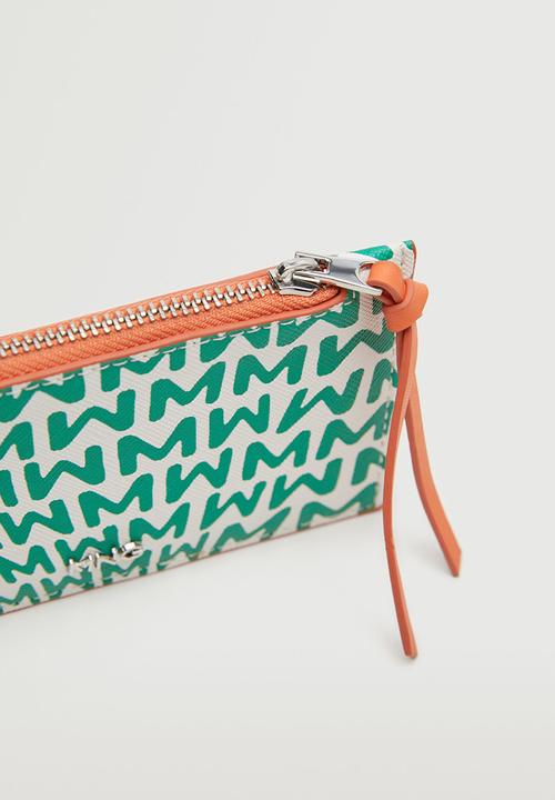 MANGO - Printed card holder - green