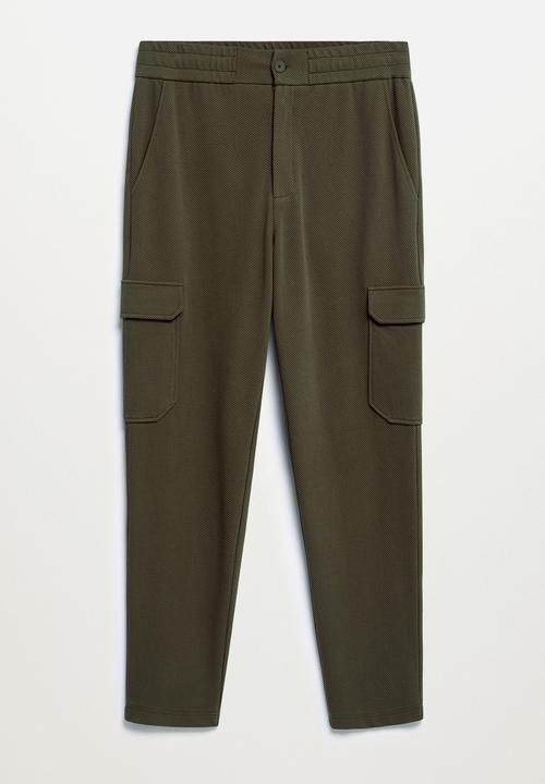 MANGO - Cargo jogger pants - beige