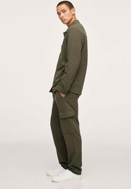 MANGO - Cargo jogger pants - beige