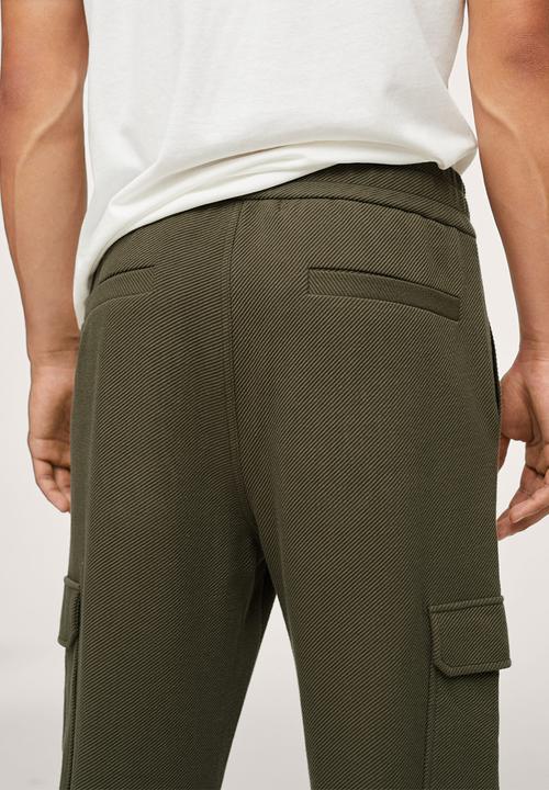 MANGO - Cargo jogger pants - beige