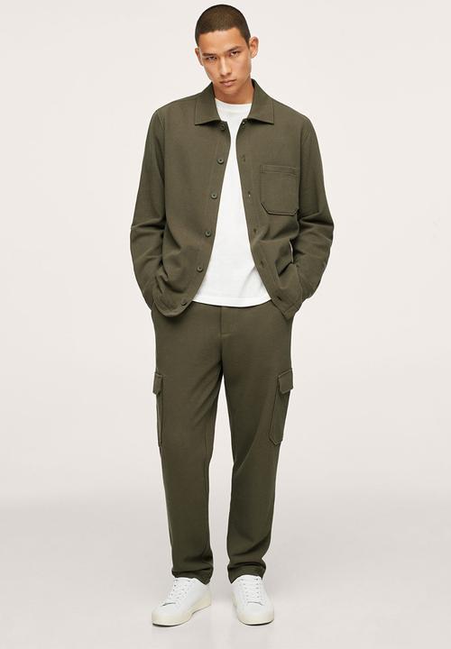 MANGO - Cargo jogger pants - beige
