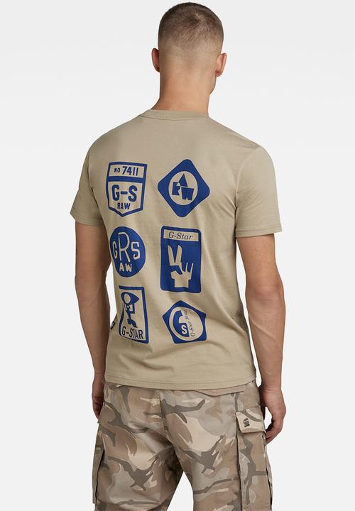 G-STAR - Multi shield back gr r T-shirt - tree house