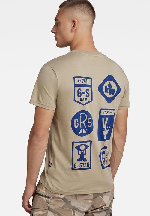 G-STAR - Multi shield back gr r T-shirt - tree house