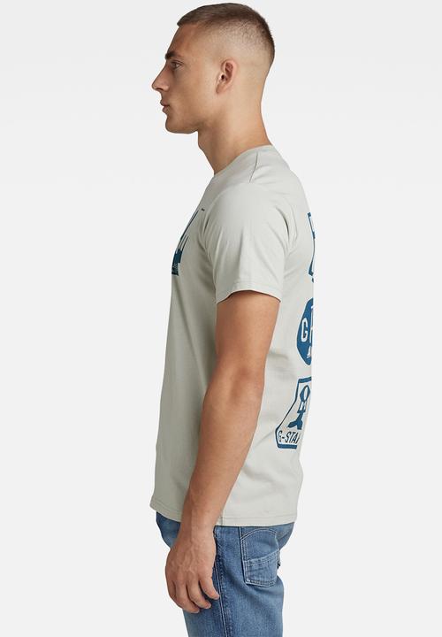 G-STAR - Multi shield back gr r T-shirt - mineral gray