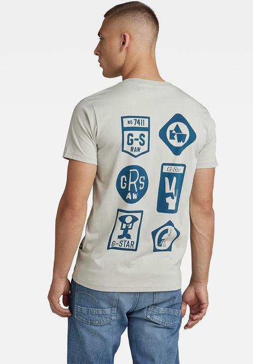 G-STAR - Multi shield back gr r T-shirt - mineral gray