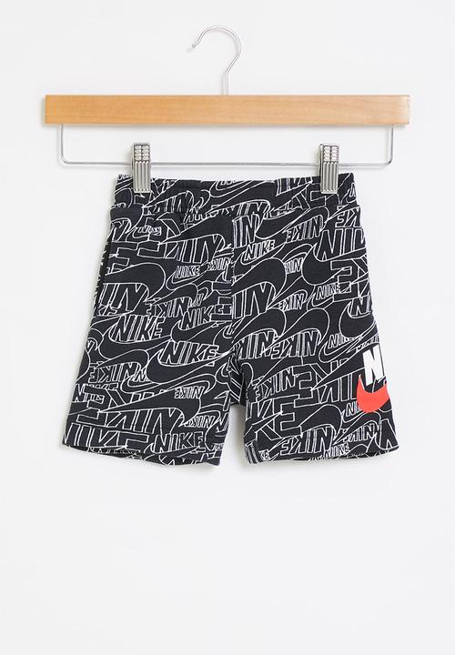 Nike - Nkb b nsw nike read aop short - black