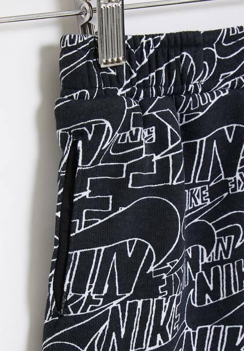 Nike - Nkb b nsw nike read aop short - black