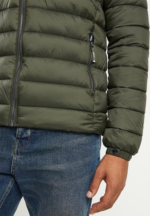 Superdry. - Classic fuji puffer jacket - dark moss